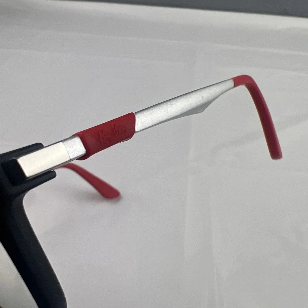 Ray-Ban RB 1549 3652 Kids Youth Eyeglasses FRAMES ONLY Black Red 48-16-125 #3